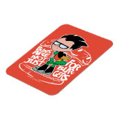 10代のタイタン行け! | Robin Booty Scooty Buns マグネット (左側)