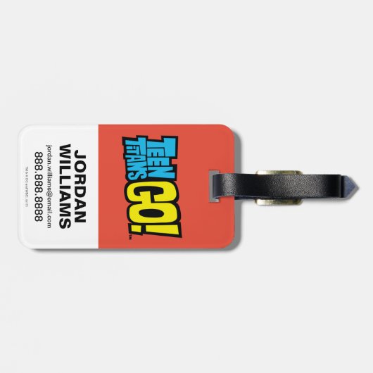 10代のタイタン行け! | Robin Booty Scooty Buns ラゲッジタグ (裏面横)