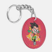 10代のタイタン行け! | Robin's Arsenal Graphic キーホルダー (正面左)