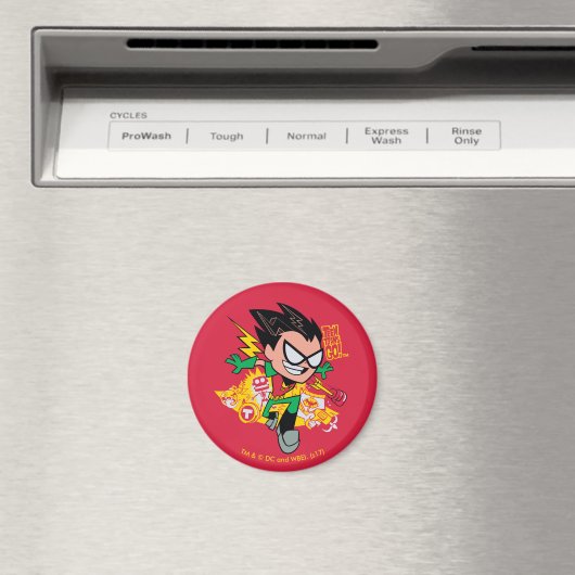 10代のタイタン行け！ | Robin's Arsenal Graphic マグネット (インサイチュ (食洗機))