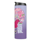 10代のタイタン行け! | Starfireのハートパンチグラフィック タンブラー (回転右)