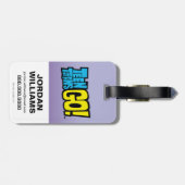 10代のタイタン行け! | Starfireのハートパンチグラフィック ラゲッジタグ (裏面横)