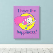 10代のタイタン行け! | Starfire 「私は幸せがある」 キャンバスプリント (インサイチュ (ウッドフロア))