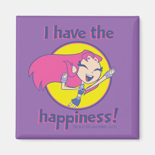 10代のタイタン行け！ | Starfire 「私は幸せがある」 マグネット (正面)