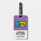 10代のタイタン行け！ | Starfire 「私は幸せがある」 ラゲッジタグ (裏面縦)