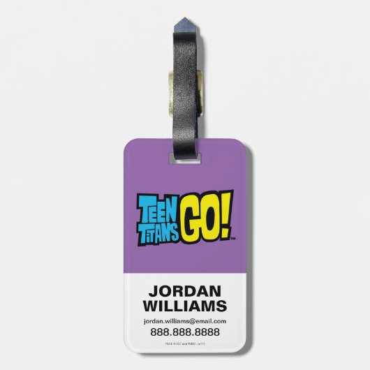 10代のタイタン行け！ | Starfire 「私は幸せがある」 ラゲッジタグ (裏面縦)