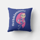 10代のタイタン行け! | Starfire "Cribblenibbits!" クッション (裏面)