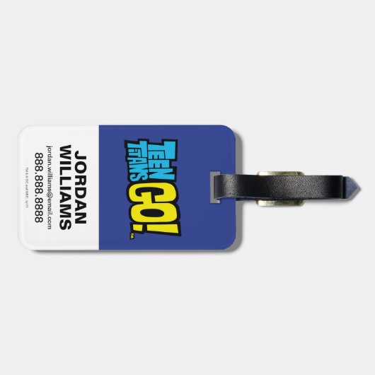 10代のタイタン行け！ | Starfire "Cribblenibbits!" ラゲッジタグ (裏面横)