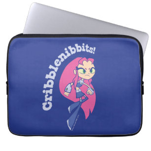 10代のタイタン行け！   Starfire "Cribblenibbits!" ラップトップスリーブ