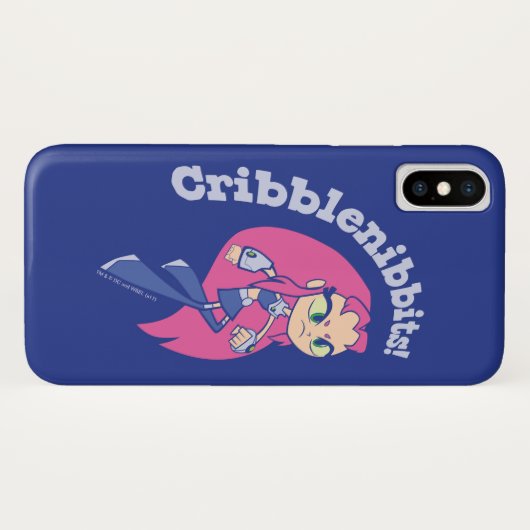 10代のタイタン行け！ | Starfire "Cribblenibbits!" Case-Mate iPhoneケース (裏面(横))