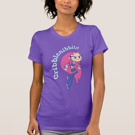 10代のタイタン行け！ | Starfire "Cribblenibbits!" Tシャツ (正面)