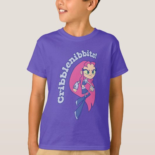 10代のタイタン行け! | Starfire "Cribblenibbits!" Tシャツ (正面)