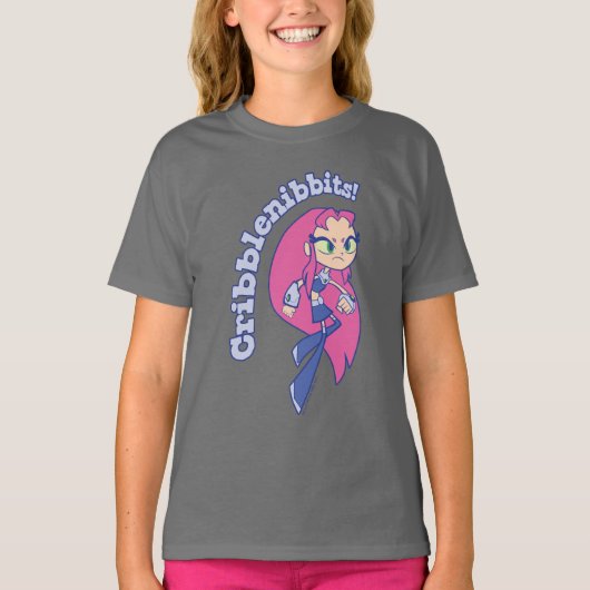 10代のタイタン行け！ | Starfire "Cribblenibbits!" Tシャツ (正面)