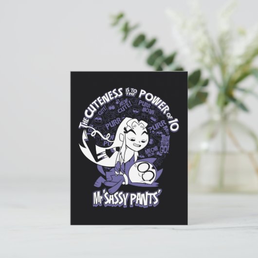 10代のタイタン行け! | Starfire & Mr. Sassyパンツ ポストカード (スタンド正面)