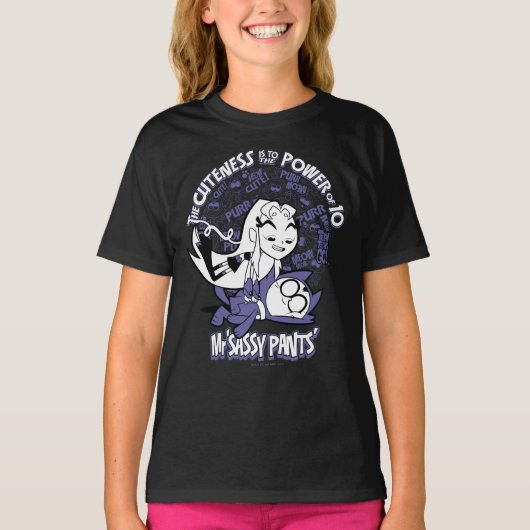 10代のタイタン行け！ | Starfire & Mr. Sassyパンツ Tシャツ (正面)