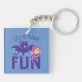 10代のタイタン行け! | Starfire & Raven "おもしろいを持つ" キーホルダー (裏面)