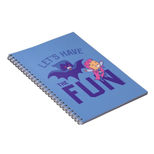 10代のタイタン行け！ | Starfire & Raven "おもしろいを持つ" ノートブック (右側)