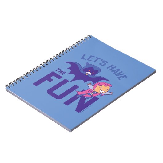 10代のタイタン行け！ | Starfire & Raven "おもしろいを持つ" ノートブック (左側)