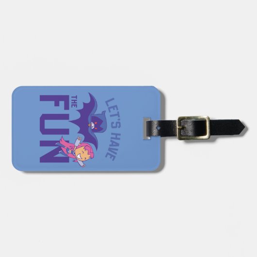 10代のタイタン行け！ | Starfire & Raven "おもしろいを持つ" ラゲッジタグ (正面横)