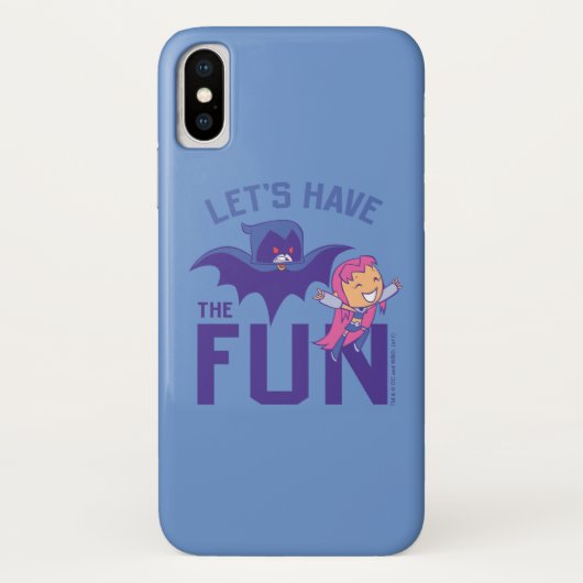 10代のタイタン行け! | Starfire & Raven "おもしろいを持つ" Case-Mate iPhoneケース (裏面)