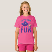 10代のタイタン行け！ | Starfire & Raven "おもしろいを持つ" Tシャツ (正面フル)