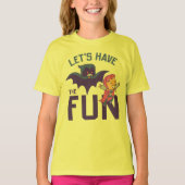 10代のタイタン行け! | Starfire & Raven "おもしろいを持つ" Tシャツ (正面)