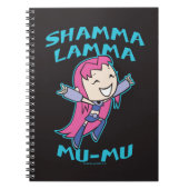 10代のタイタン行け! | Starfire "Shamma Lamma Mu-Mu" ノートブック (正面)