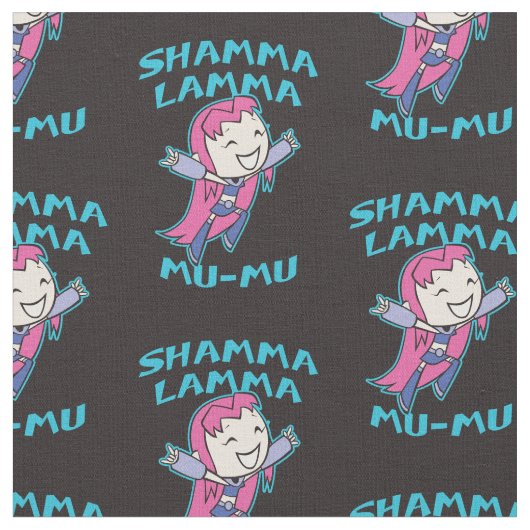 10代のタイタン行け! | Starfire "Shamma Lamma Mu-Mu" ファブリック (クローズアップ)