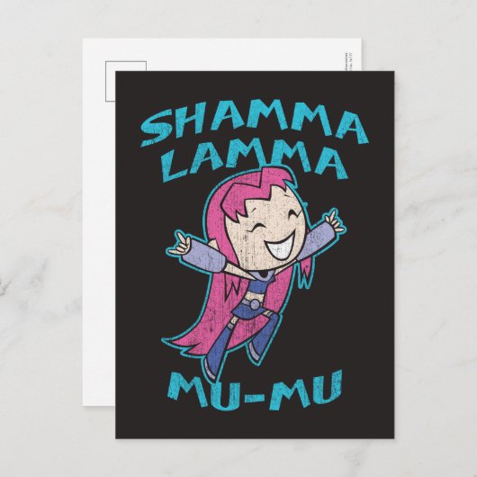 10代のタイタン行け！ | Starfire "Shamma Lamma Mu-Mu" ポストカード (正面/裏面)