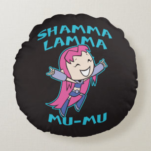 10代のタイタン行け! Starfire "Shamma Lamma Mu-Mu" ラウンドクッション