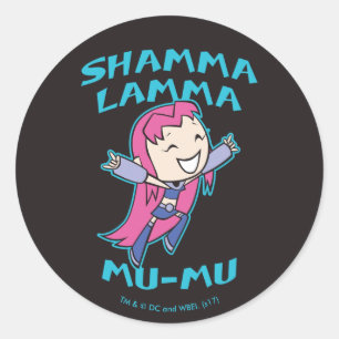 10代のタイタン行け！   Starfire "Shamma Lamma Mu-Mu" ラウンドシール