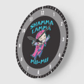 10代のタイタン行け! | Starfire "Shamma Lamma Mu-Mu" ラージ壁時計 (傾斜)