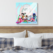 10代のタイタン行け! | Tentacled Monster Approach キャンバスプリント (インサイチュ (寝室))