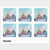 10代のタイタン行け！ | Tentacled Monster Approach スクエアシール (シート)