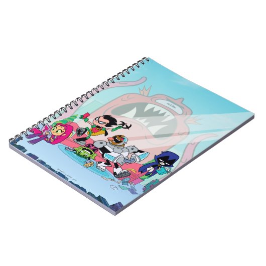 10代のタイタン行け! | Tentacled Monster Approach ノートブック (左側)