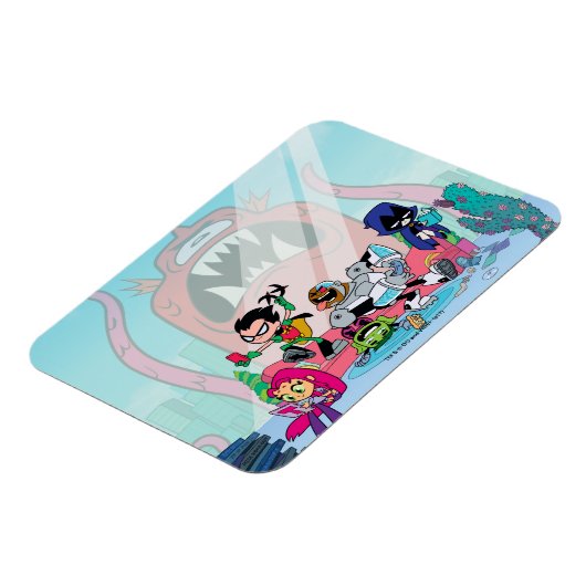 10代のタイタン行け! | Tentacled Monster Approach マグネット (左側)