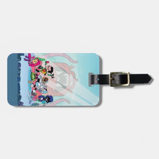 10代のタイタン行け! | Tentacled Monster Approach ラゲッジタグ (正面横)