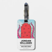 10代のタイタン行け! | Tentacled Monster Approach ラゲッジタグ (裏面縦)