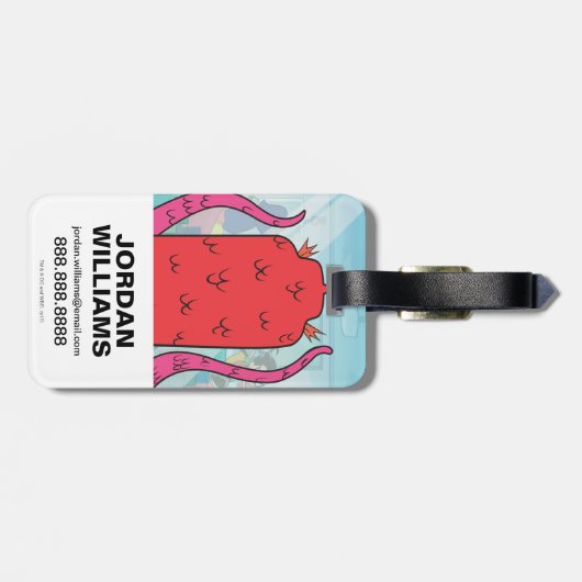 10代のタイタン行け！ | Tentacled Monster Approach ラゲッジタグ (裏面横)