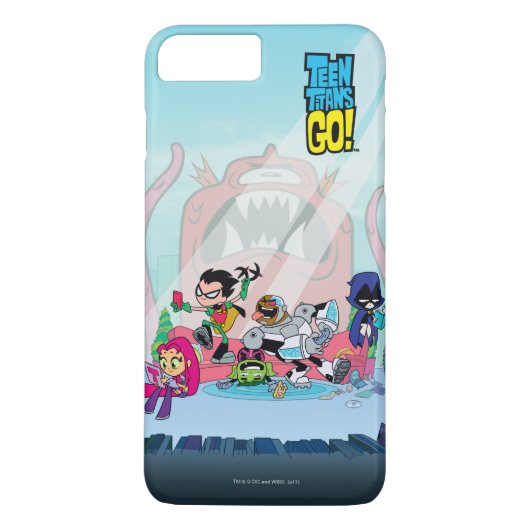 10代のタイタン行け! | Tentacled Monster Approach Case-Mate iPhoneケース (裏面)