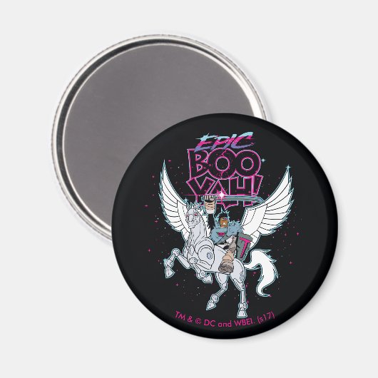 10代のタイタン行け! | Warrior Cyborg Riding Pegasus マグネット (正面/裏面)