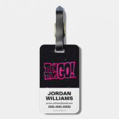 10代のタイタン行け！ | Warrior Cyborg Riding Pegasus ラゲッジタグ (裏面縦)