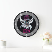 10代のタイタン行け! | Warrior Cyborg Riding Pegasus ラージ壁時計 (ホーム)
