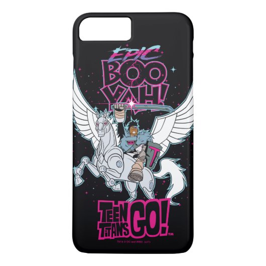 10代のタイタン行け! | Warrior Cyborg Riding Pegasus Case-Mate iPhoneケース (裏面)