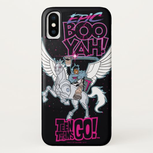 10代のタイタン行け！ | Warrior Cyborg Riding Pegasus Case-Mate iPhoneケース (裏面)