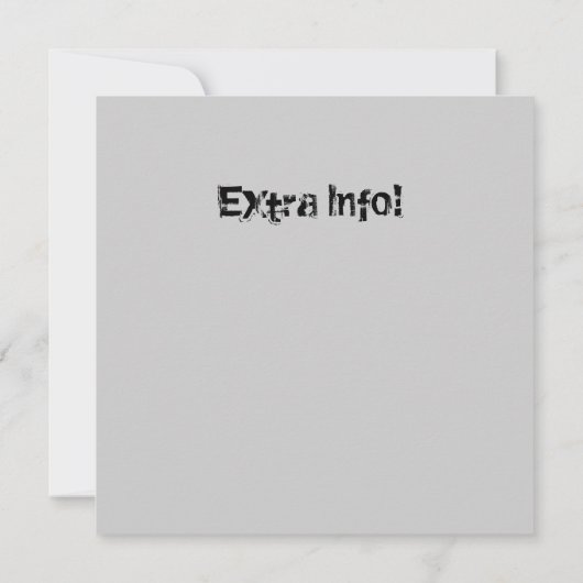 10代のハートスカル招待状誕生日/任意のoccas 招待状 (裏面)