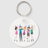 10代のパーティーキーチェーン キーホルダー (正面)