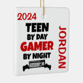 10代のビデ遊オゲーム セラミックオーナメント (右)