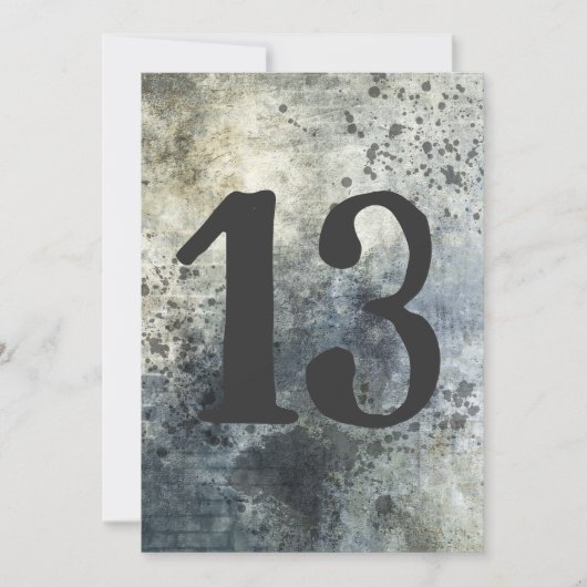 10代のボーソンズ誕生日グランジ動揺して 招待状 (正面)