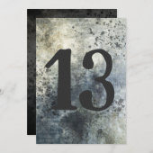 10代のボーソンズ誕生日グランジ動揺して 招待状 (正面/裏面)